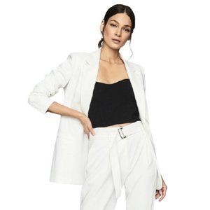 NWT Reiss Mia Fluid Blazer Jacket in White